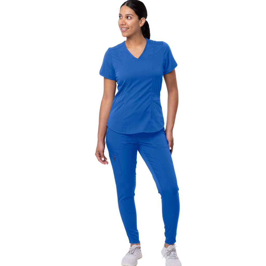 Nola Women's Modern Athletic Jogger Scrub Set - Royal