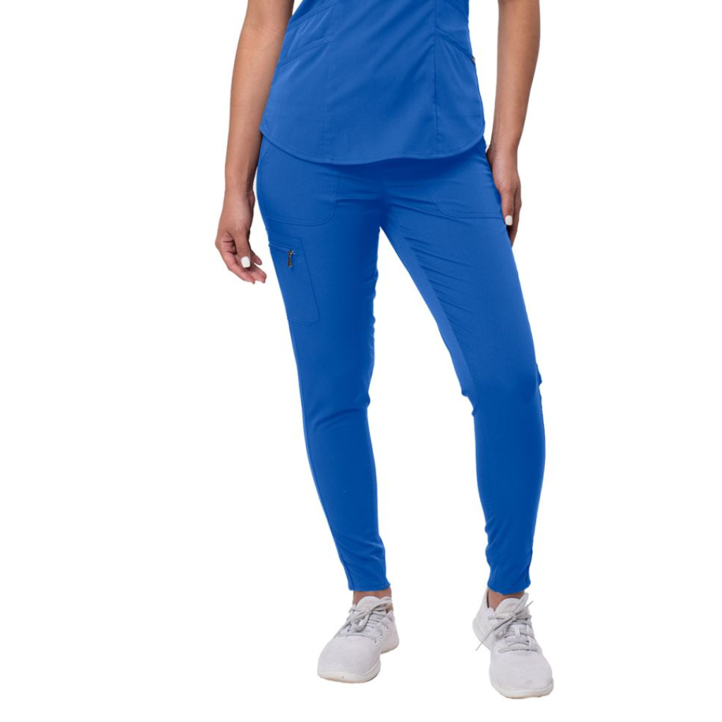 Nola Women's Modern Athletic Jogger Scrub Set - Royal