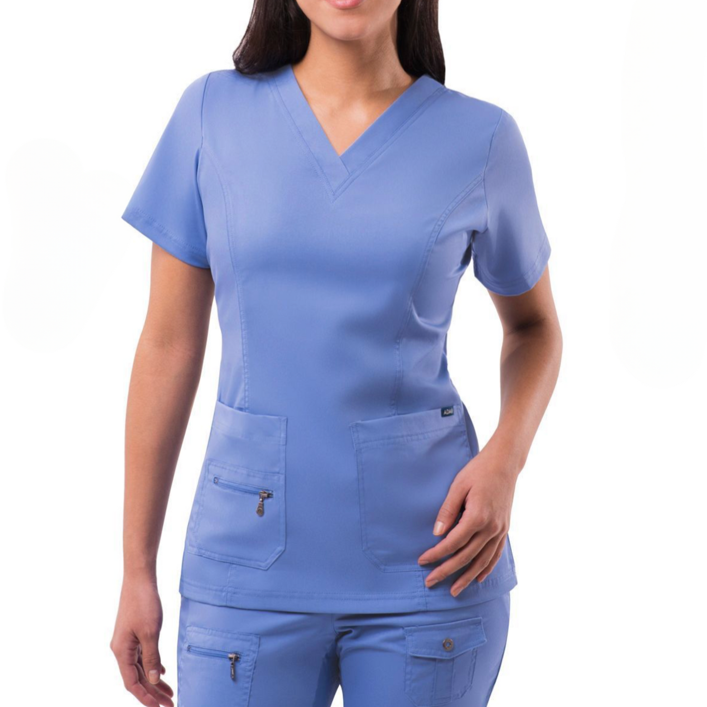 Womens Elevated V-Neck Scrub Top