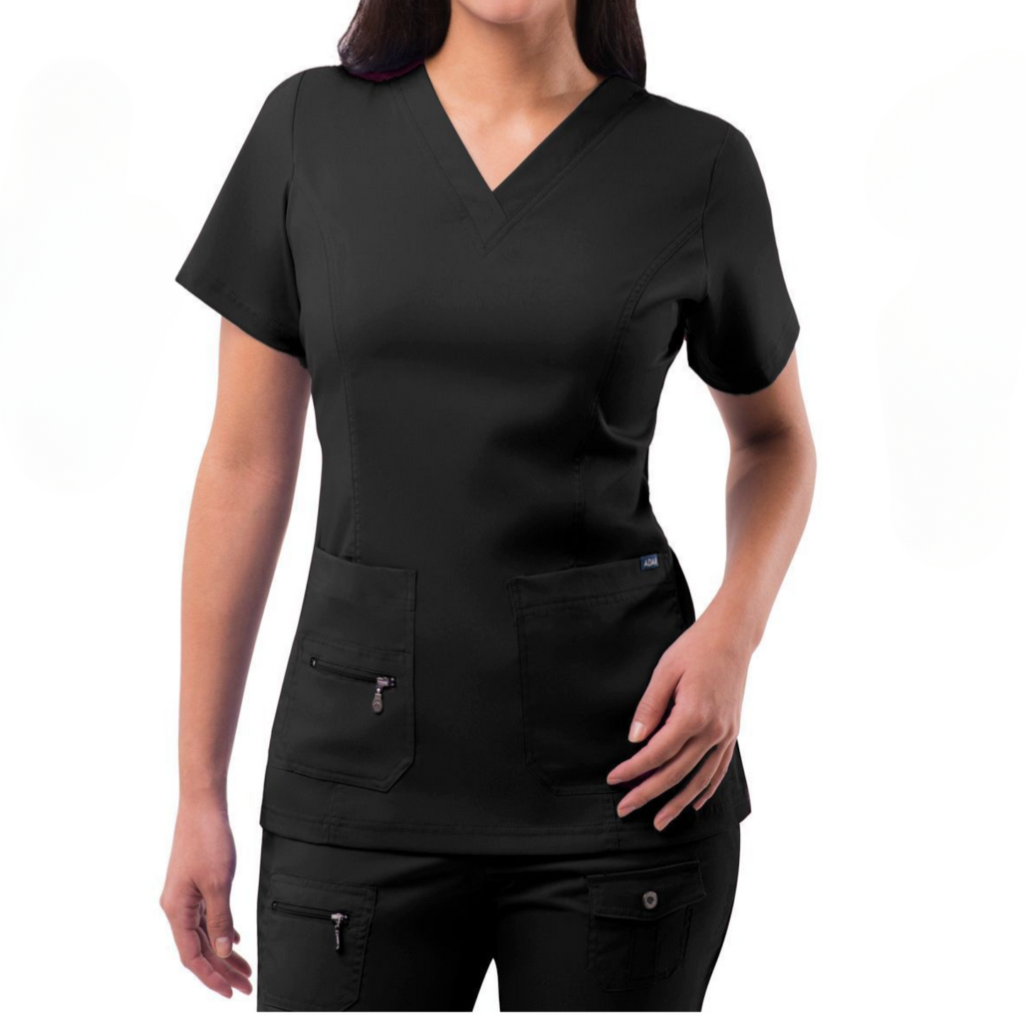 Womens Elevated V-Neck Scrub Top