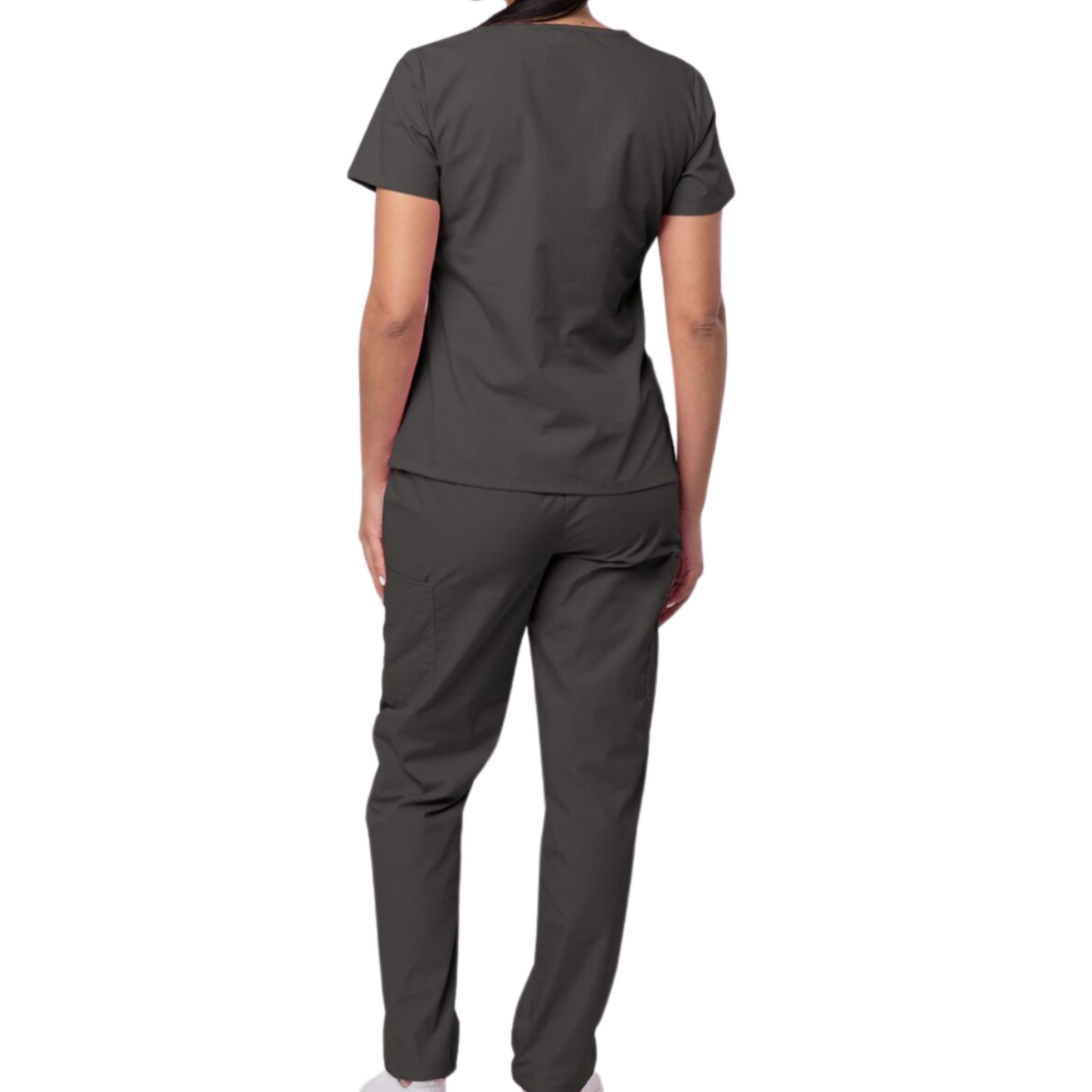 Nola Women's Mock Wrap Top/Cargo Pant Scrub Set