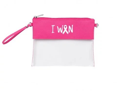 I won - Clear purse - Nola Scrubs  Breast Cancer