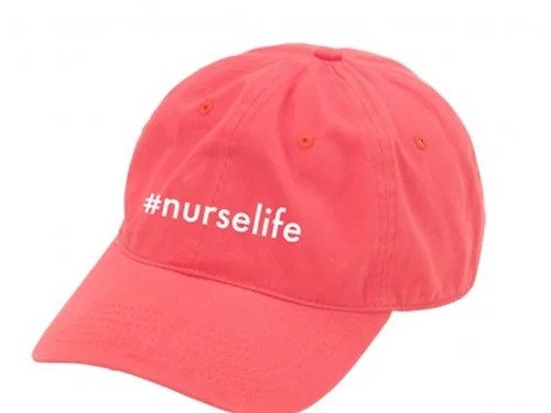 #Nurselife Coral Cap- Nola Scrubs