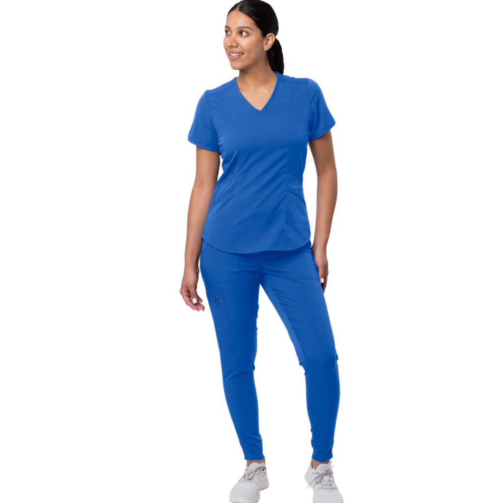 Nola  Women's Modern Athletic Jogger Scrub Set -  Royal