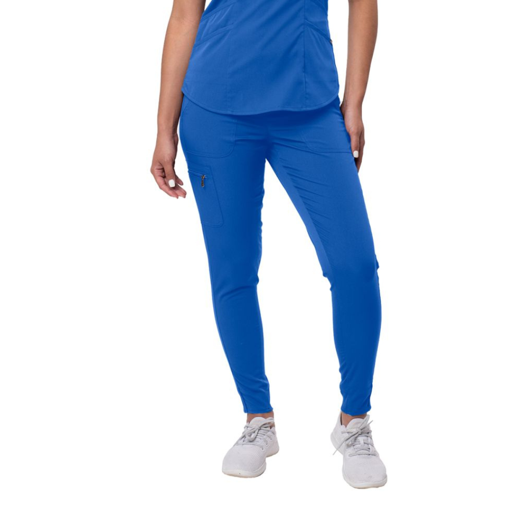 Nola  Women's Modern Athletic Jogger Scrub Set -  Royal